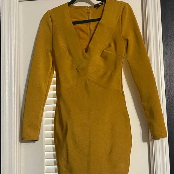 Fashion Nova Wrapped BodyCon Dress SMALL - Picture 3 of 7